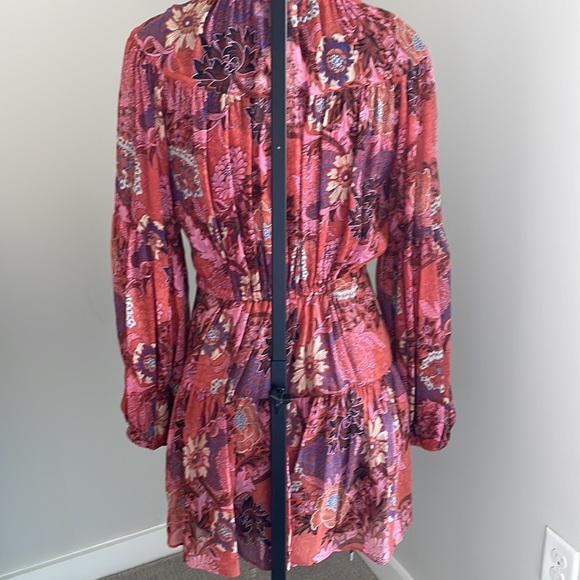 Brand new! A.L.C Long sleeve silk blend minidress - Picture 4 of 7